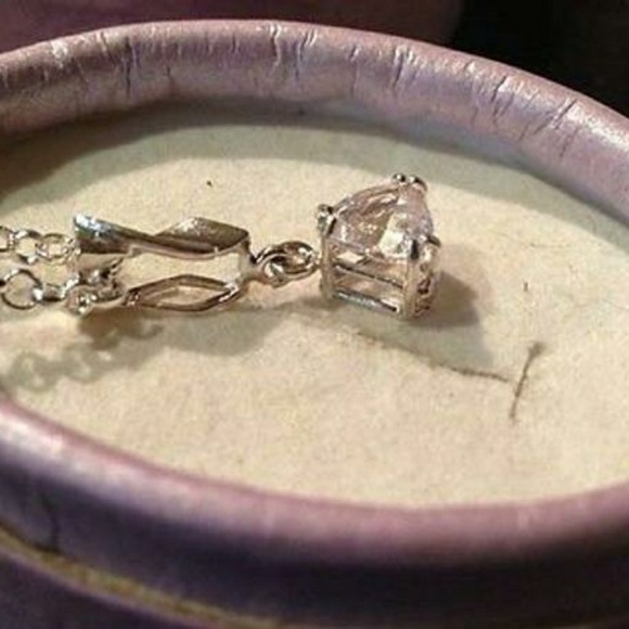 Natural Morganite Sterling Silver Necklace - Picture 3 of 4